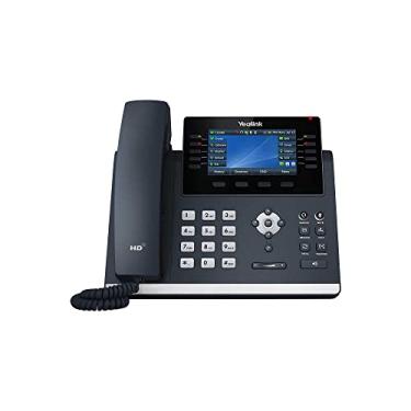 Imagem de Yealink Telefone IP T46U, 16 contas VoIP. Tela colorida de 4,3 polegadas. Dual USB 2.0, Gigabit Ethernet de porta dupla, 802.3af PoE, adaptador de alimentação não incluído (SIP-T46U)