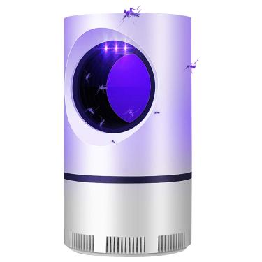 Imagem de KKmoon Mosquito Killer Lâmpada Eletrônica LED Luz Pest Insect Bug Zapper Non Toxic Fly Pests Catcher Lamp 360 Graus LED USB Powered USB Insect Mosquito Killer Light