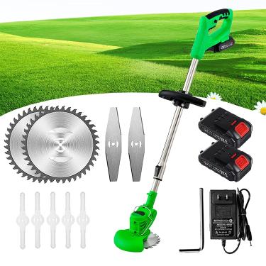 Imagem de Cortador de grama Cortador de grama elétrico Roçadeira com fio de 24 V para remover ervas daninhas de árvores e canteiros de flores Máquina de cortar grama para terrenos agrícolas Ferramenta para af