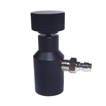 Imagem de Aopkeo Adaptador de preenchimento universal de marcador de paintball mangueira remota alta pressão UFA CO2 tanque liga/desliga ASA G1/2 (1 furo com bocal de enchimento de 8 mm)