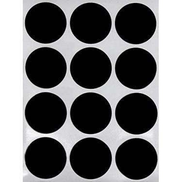 Imagem de Royal Green Adesivos Redondos de Código de Cor Preta - Pacote com 180 Etiquetas de 38 mm