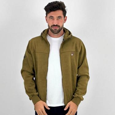 Imagem de Jaqueta Gangster Suede Casual com Capuz Masculina-Masculino
