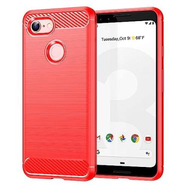 Imagem de Capas para Google Pixel 3A XL.Caso básico,Botão de pressão flexível / 360 ° Proteção completa,Anti-fingerpirnts