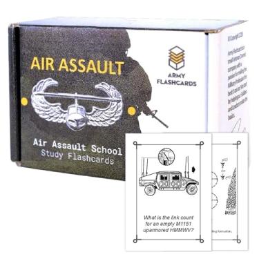 Imagem de Army Flashcards- Air Assault School Study Flashcards | 100 of The Most Important Topics from Sabalauski AASLT School Handbook | February 2018 | Made in USA