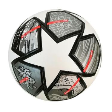 Imagem de Bola de futebol de poliuretano elástica, tamanho profissional 5, bola de jogo de treinamento para todos os climas (B)