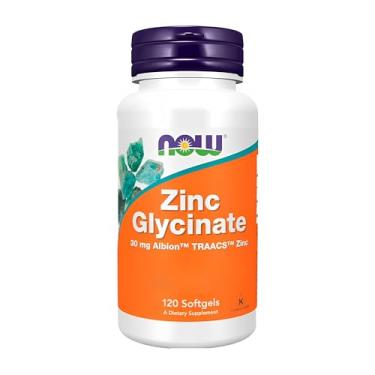 Imagem de NOW Foods Glicinato de Zinco 30mg 120 Softgels Importado