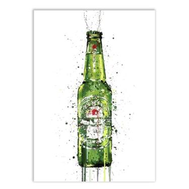 Imagem de Placa Decorativa Cerveja Ilustração Bebidas Decoração Cozinha Bar