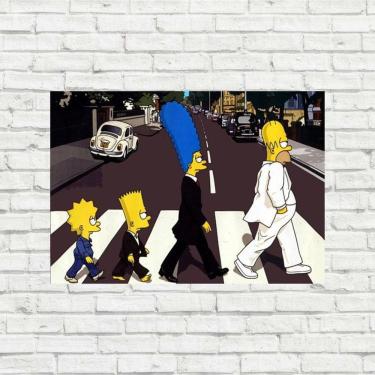 Imagem de Placa Decorativa - The Simpsons Beatles