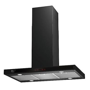 Imagem de COIFA DE ILHA PLATINIUM EBONY 90CM PRETA 127V 30652-78306