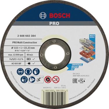 Imagem de Bosch Disco de Corte Multiconstruction 115x1mm Preto