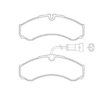 Imagem de Pastilha De Freio Daily 2.8 Dianteira Ou Traseira Sem Alarme Sistema P