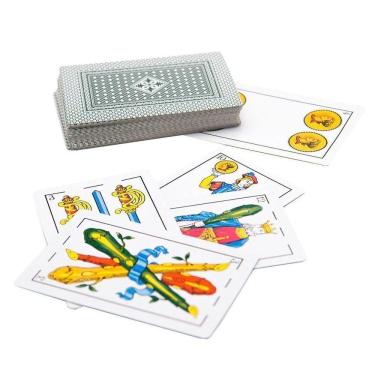 Imagem de Kit 10 Baralhos Espanhol Truco 40 Folhas De Papel