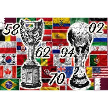 Imagem de Quebra-cabeça Taça da Copa do Mundo 2022 É nossa 300 peças - Coleção T