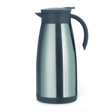 Imagem de Garrafa Térmica Inox 1,5L Ref 6827 Mimo Style Prata/Preto - Mimostyle