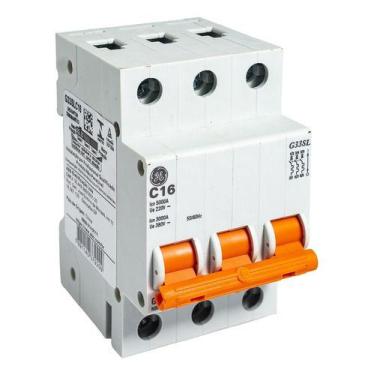 Imagem de Disjuntor Din Tripolar 16A Curva C 5Ka/127v  General Eletric