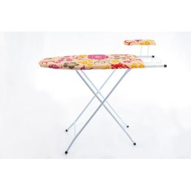 Imagem de Tabua Mesa de Passar Roupas Passadeira em Aço Com Passa Mangas Regulag
