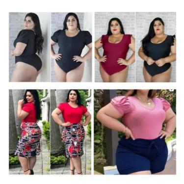 Imagem de Kit 04 Body Plus Size Tendência Sensual Moda Blogueira