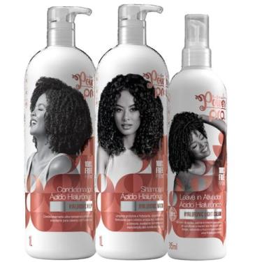 Imagem de Kit Shampoo Condicionador E Leave In Soul Power Pro Acido Hialuronico 