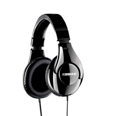 Imagem de Shure SRH240A Fones de ouvido de qualidade profissional – para gravação em casa e audição diária, drivers dinâmicos de neodímio de 40 mm para graves completos e agudos detalhados, adaptador rosqueado de 6,3 mm (1/4") banhado a níquel