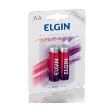 Imagem de Pilha Palito Regarregável Aa 2700 Mah Elgin Blister - 2 Und - A.R Vari
