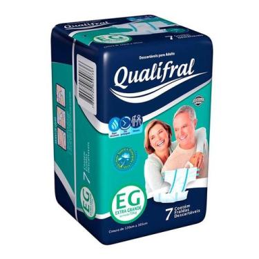 Imagem de ldas Descartáveis Geriátrica Qualifral EG 7 Unidades