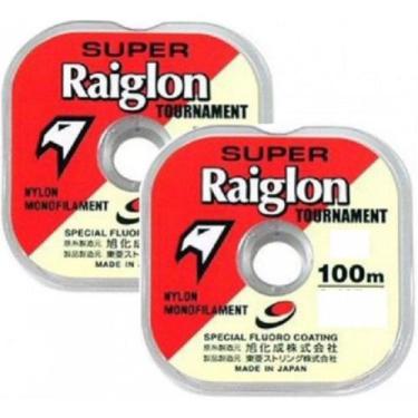 Imagem de Linha Pesca Monofilamento Super Raiglon 0.37mm 30lbs 13.8k 100m Branca