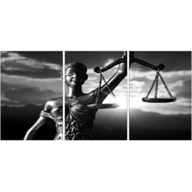 Imagem de Quadro Decorativo Direito Escritórios Advocacias Deusa Da Justiça Bala