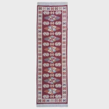 Imagem de Passadeira 1,80 Kilin Gashgai 60X180 Dupla Face Tribal 1 Red - Tapete 