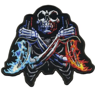 Imagem de Hot Leathers Patch de adagas de fogo (12,7 cm de largura x 10,16 cm de altura)