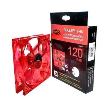 Imagem de Ventoinha 120 X 120 Dex Com Led Vermelho Dx-12L