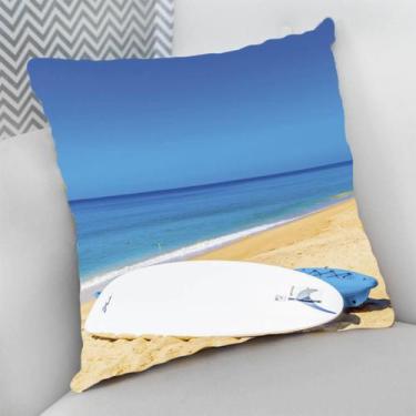 Imagem de Almofada Decorativa Cheia c/ Zíper 25x25 cm Náutico Oceania Praia Mar 