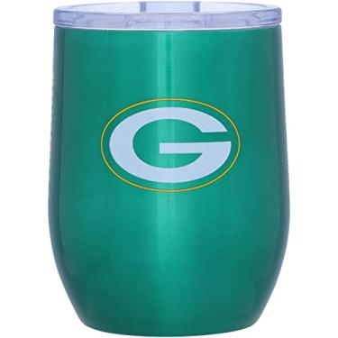 Imagem de Logo Brands 612-S16CB-1: Green Bay Packers Gameday Stainless 473.6 g Curved BEV
