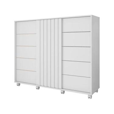 Imagem de Cômoda 5 Gavetas 2 Portas Caemmun Belize Zios, Branco Fosco