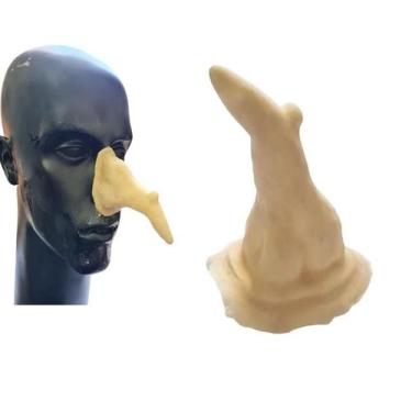 Imagem de Prótese de látex nariz de bruxa com verruga + látex 10ml - Lynx