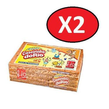 Imagem de Kit 2 Pcts Doce de Amendoim Caseirinho do Rio com 50un - 1,3Kg - Casei