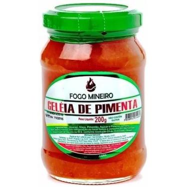 Imagem de Geleia De Pimenta 200g Fogo Mineiro Melhor Qualidade - Aroma DMinas