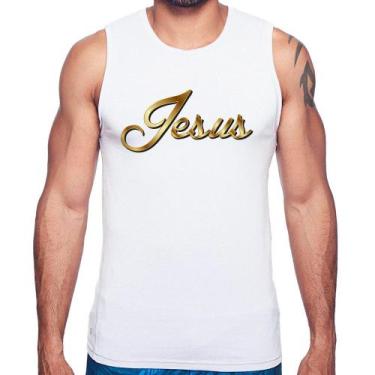 Imagem de Regata Jesus  - Foca na Moda, Branco, G