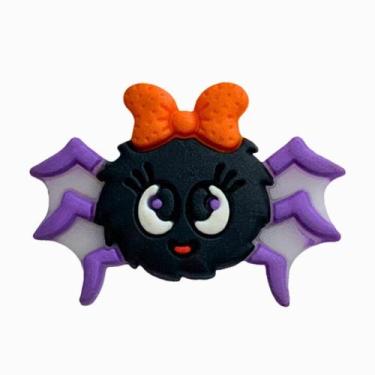 Imagem de Kit 50 Peças aplique Emborrachado Aranhas Coloridas - RAE, preta