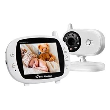Imagem de Babá Eletrônica Sem Fio Visão Noturna Tela Grande Wireless - BabyMonit