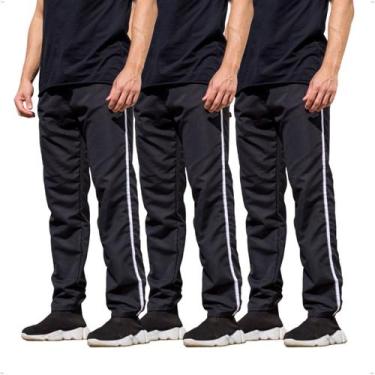 Imagem de Kit 3 Calças Treino Tactel Masculina com Bolso Traseiro 276 - BEN20, P