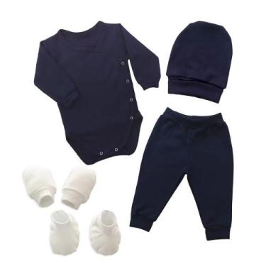 Imagem de Kit Enxoval Recém Nascido Maternidade Conjuntos Suedine Kimono - Rovid