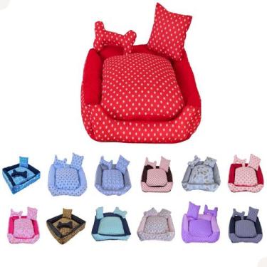 Imagem de Kit Cama Caminha Pet Para Cachorro Lavável  Tamanho GG - Confortpet, M