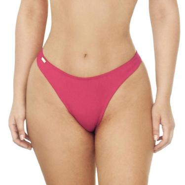 Imagem de Calcinha de Biquíni Fio Dental Tanguinha - Estigma, P, Rosa pink