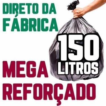 Imagem de Kit C/ 2 Saco De Lixo 150 Litros 100 Un Preto Mega Reforçado - HIGIPAC