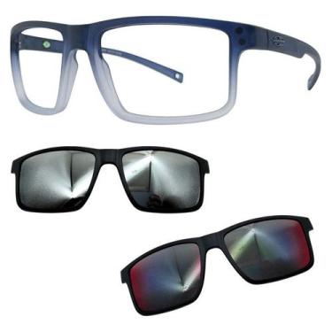 Imagem de Oculos Mormaii 6127 Swap 5 DL6 Com 2 Clipons Prata e Red, Prata, Red