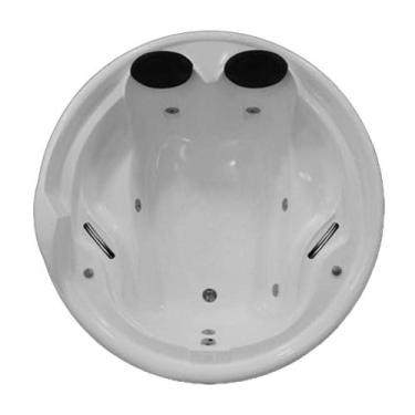 Imagem de Banheira Redonda Veneza COMPLETA com hidro em acrílico - Só Banheiras,