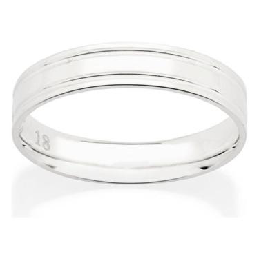 Imagem de Aliança Lisa De 4 Mm.composta Por Dois Fris 810214 - ROMMANEL, Branco,