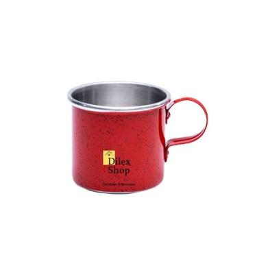 Imagem de Canecas Coloridas Xícaras Retrô Em Alumínio Café Chá 150ml - DI ALUMÍN