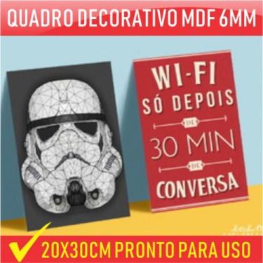 Imagem de Quadro decorativo MDF 6mm 20x30cm - Personalizado com sua foto.
