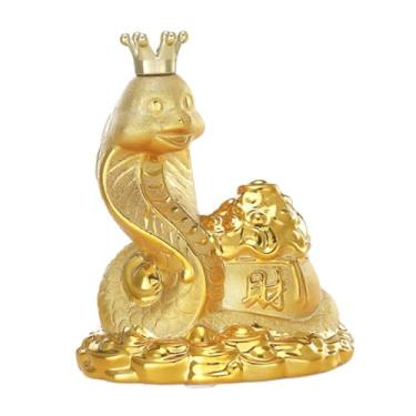 Imagem de Gralara Cofrinho de, estátua de do zodíaco chinês, cofrinho, caixa de dinheiro para economizar dinheiro para decoração de festa em casa de ano, com Coroa20x16x23cm